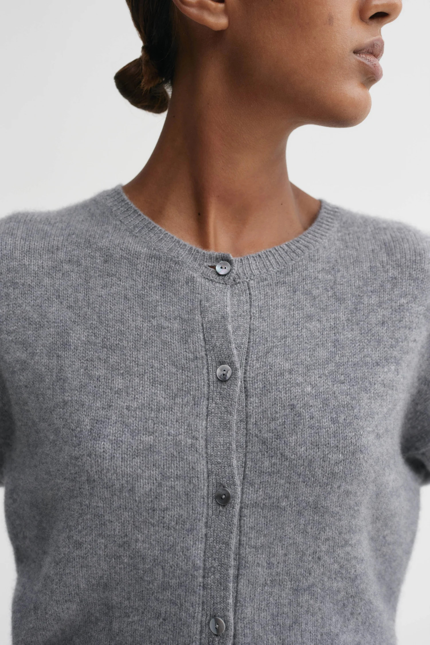 Coco Cardigan, grey | Almada Label