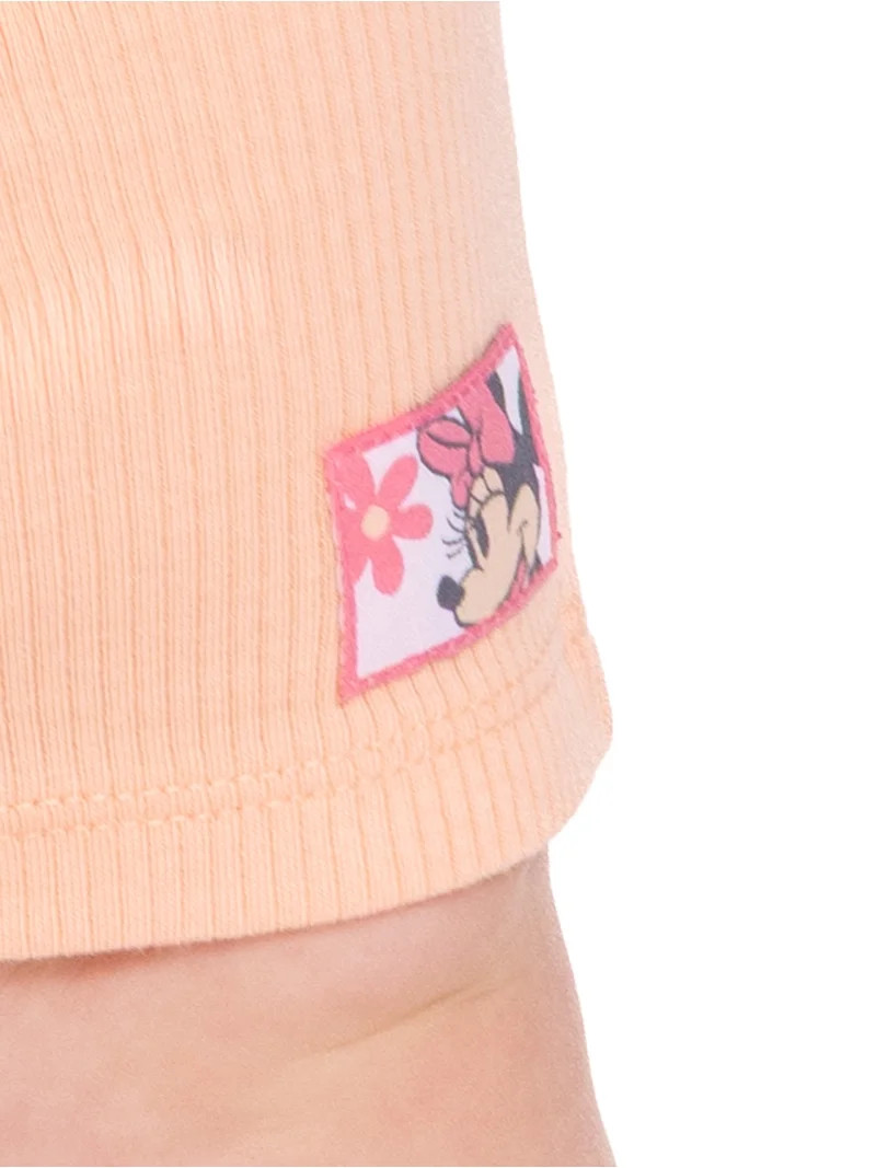 Minnie Mouse Baby Girls Graphic Tee and Bike Shorts Set, 2-Piece, Sizes Newborn-24M | Walmart (US)