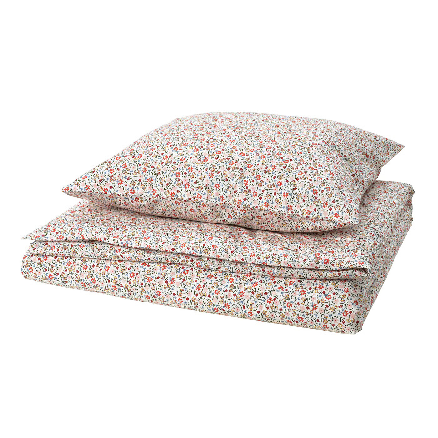 GULLNATTLJUS Bettwäsche-Set, 2-teilig, weiß/Blumenmuster, 140x200/80x80 cm - IKEA Deutschland | IKEA (DE)