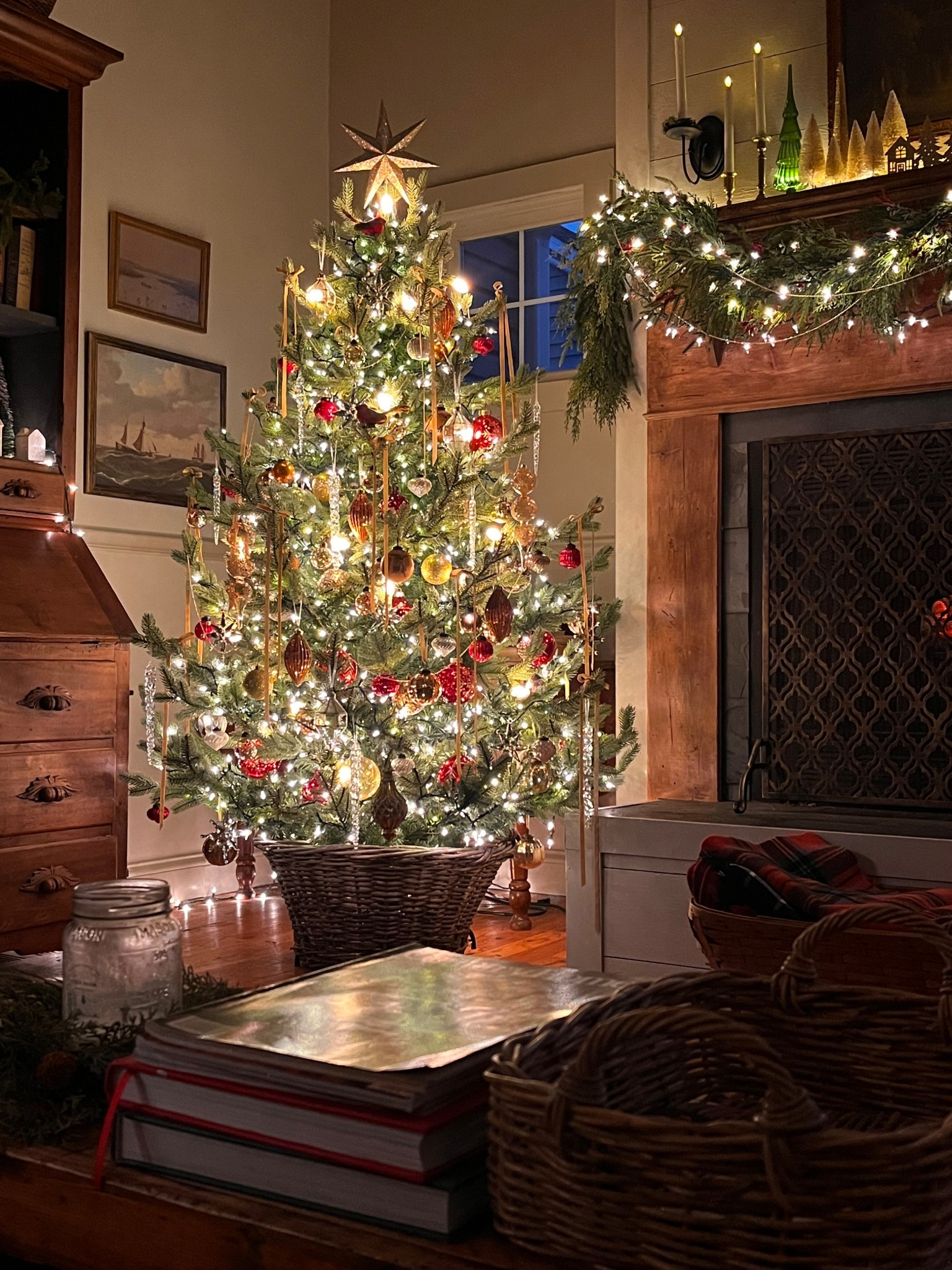 Christmas glass ornaments