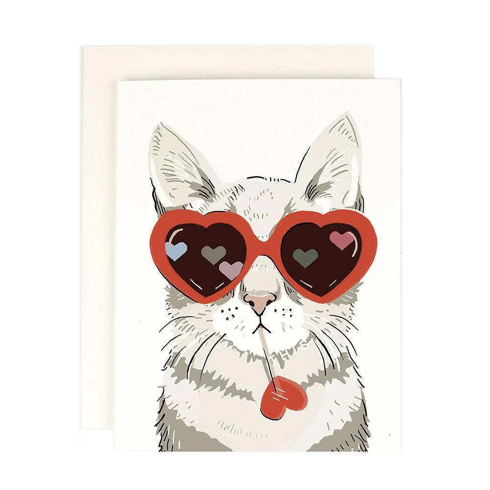 Heart Eyes Cat Valentine's Day Card | Paper Source | Paper Source