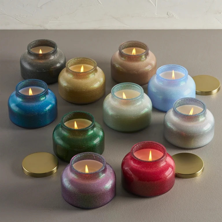 Better Homes & Gardens 1-Wick Holiday Scented Glitter Jar Candle, Vanilla Allspice, 12oz. | Walmart (US)