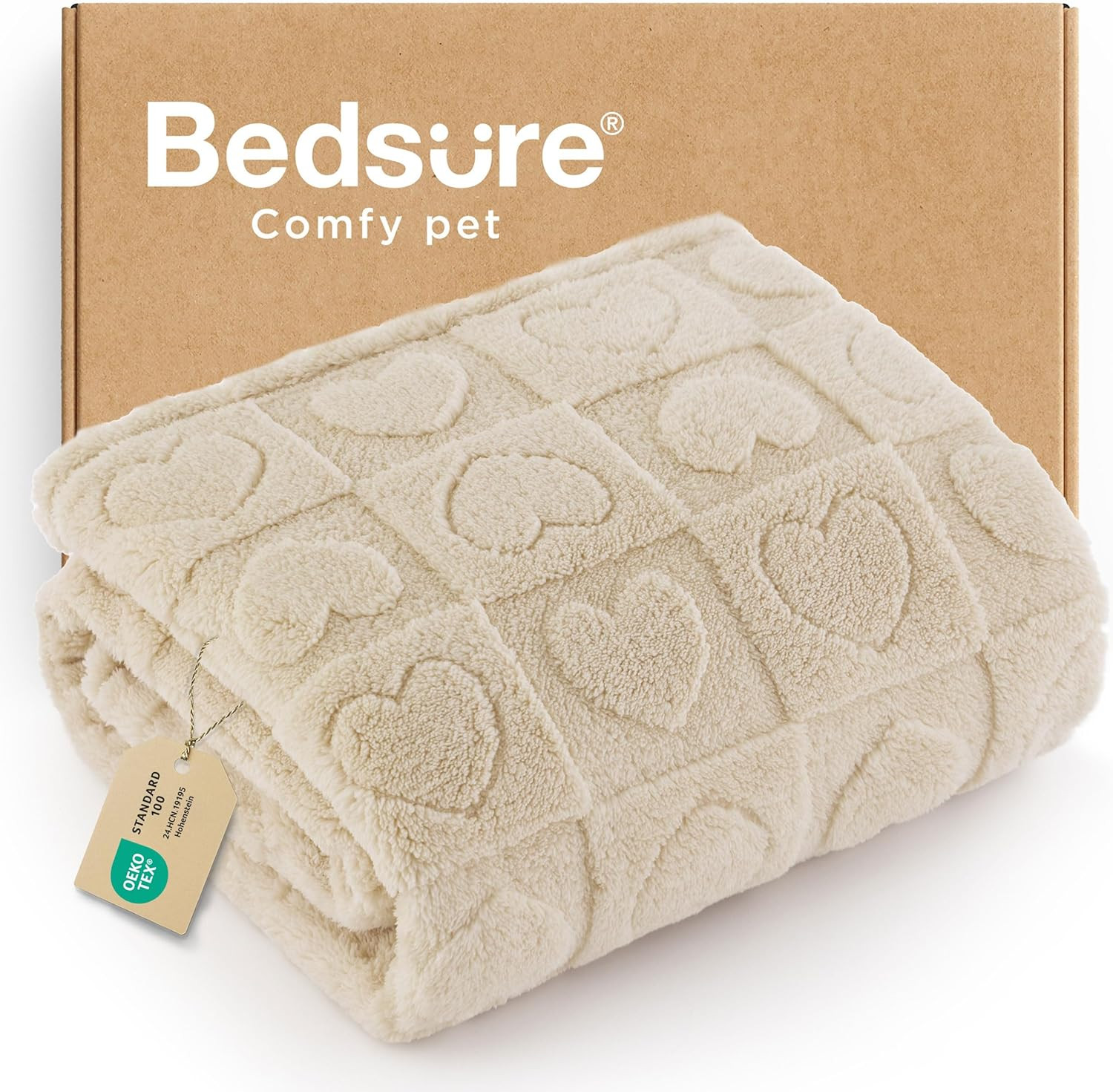 Bedsure Dog Blankets for Small Dogs Washable - Fluffy Fuzzy Cat Puppy Blanket with Premium 300GSM... | Amazon (US)