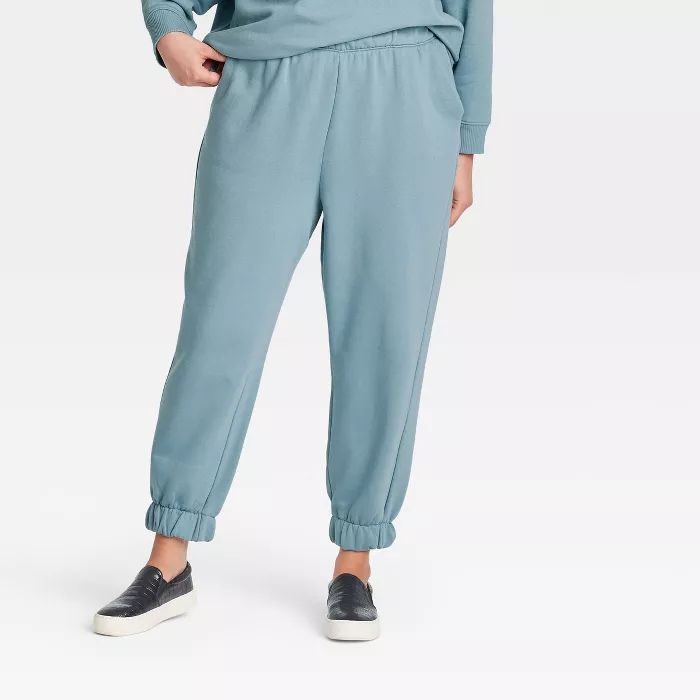 Women's High-Rise Pull-On All Day Fleece Ankle Jogger Pants - A New Day™ | Target