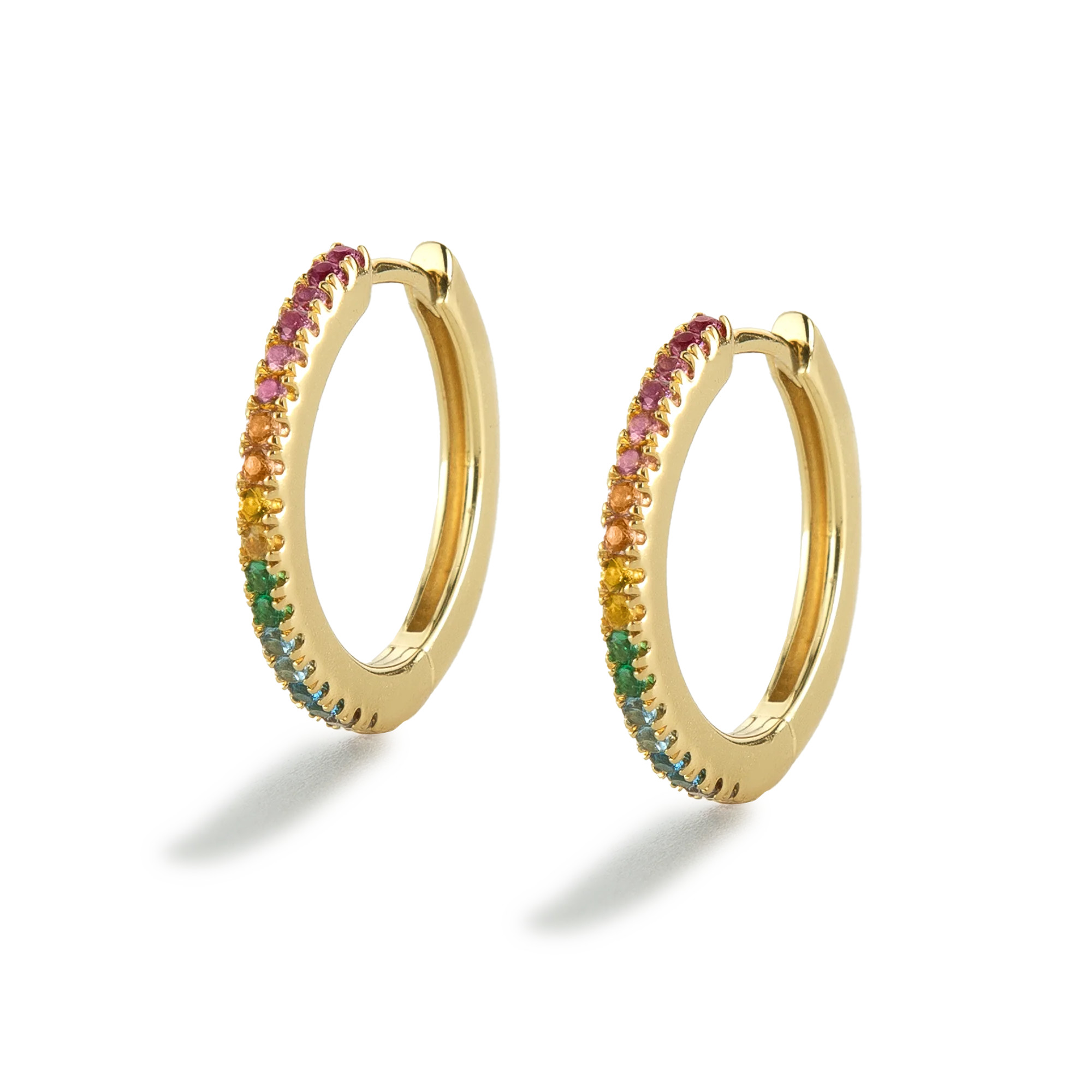 Rainbow Caviar Hoops | Electric Picks Jewelry