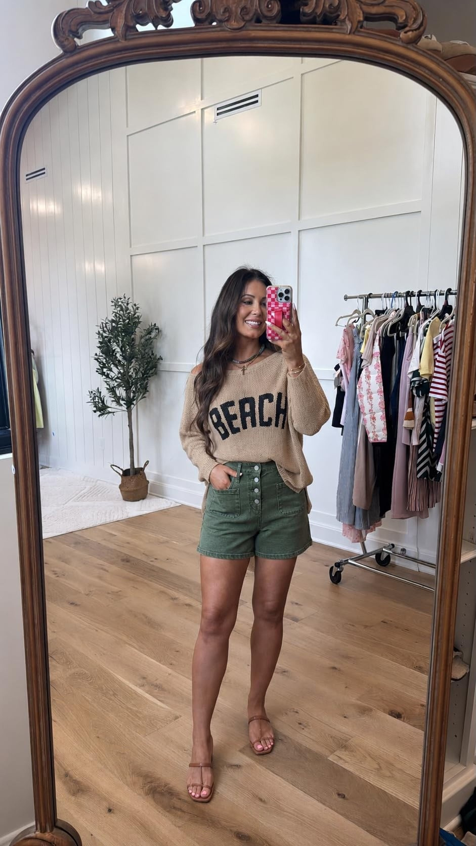 Okayyy this outfit is giving effortless beach-town chic 🌊🤎 The Amazon finds are too good — obsessed with this cozy beach sweater + olive shorts combo for summer nights, vacays, or just looking cute while staying comfy ☀️✨ Linked everything for you!

 #LTKStyle #AmazonFashion #AmazonFinds #SummerStyle #BeachOutfit #VacationStyle

#LTKgrwm #LTKmomlife #LTKootd