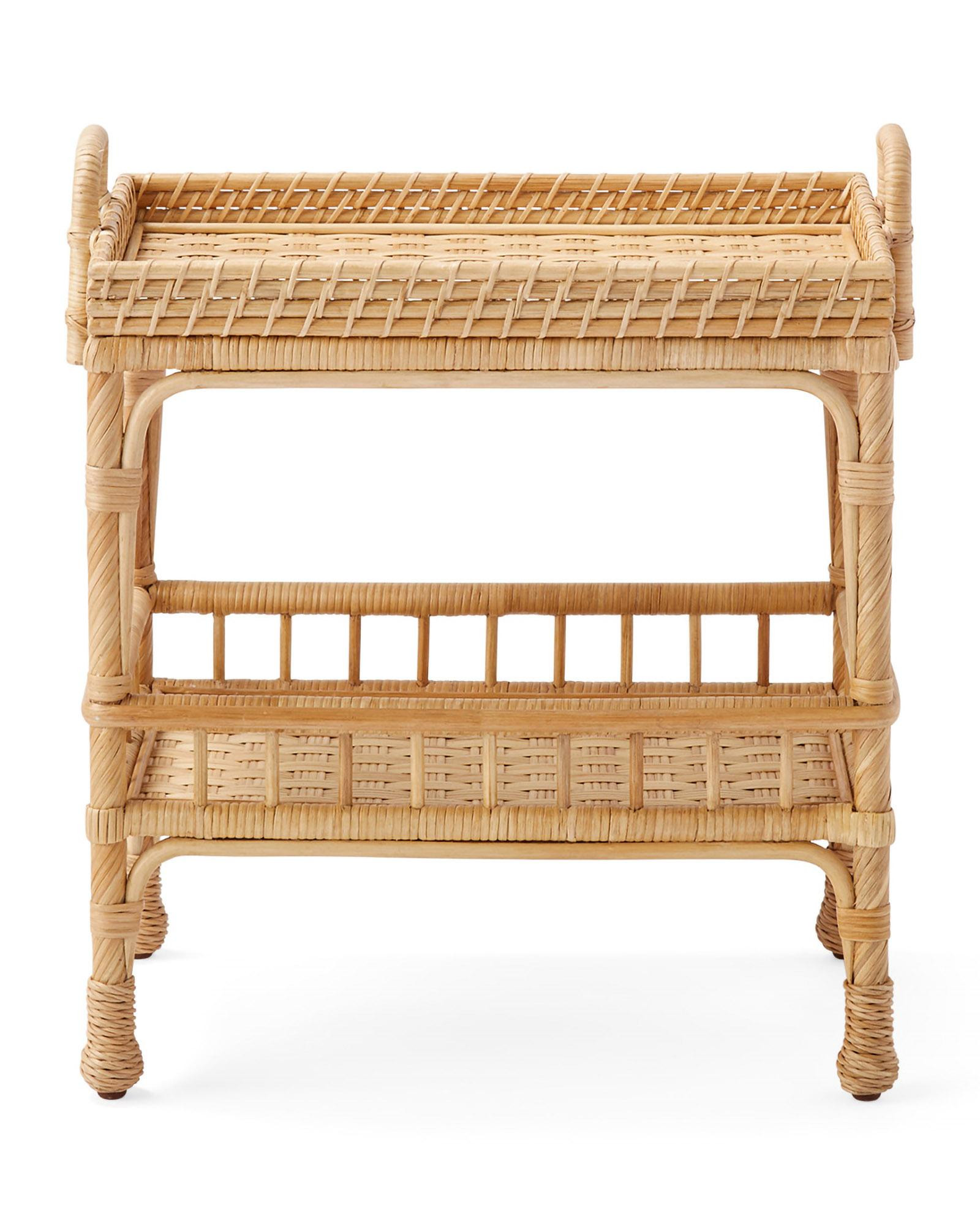 South Seas Rattan Side Table | Serena and Lily