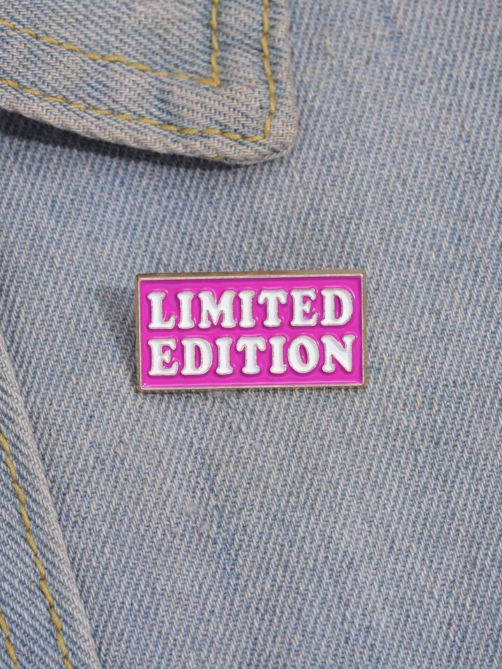 Letter Graphic Geometric Brooch | SHEIN USA | SHEIN