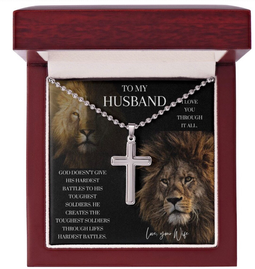 To My Husband Necklace Faith Valentines Day Gift for Him - Etsy | Etsy (US)