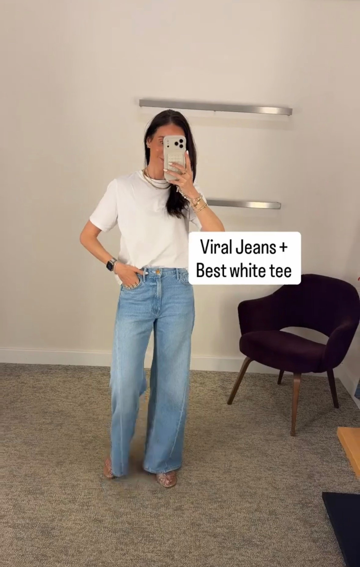 These viral jeans live up to the hype, the fit is so flattering with that perfect relaxed, straight leg feel. Paired with the best white tee, this is one of those effortless outfits you will reach for on repeat.

viral jeans, best white tee, everyday outfit, casual chic style, straight leg jeans, spring outfit idea, wardrobe staples, effortless style, neutral outfit, annabrstyle

#LTKootd #LTKOver40 #LTKSeasonal