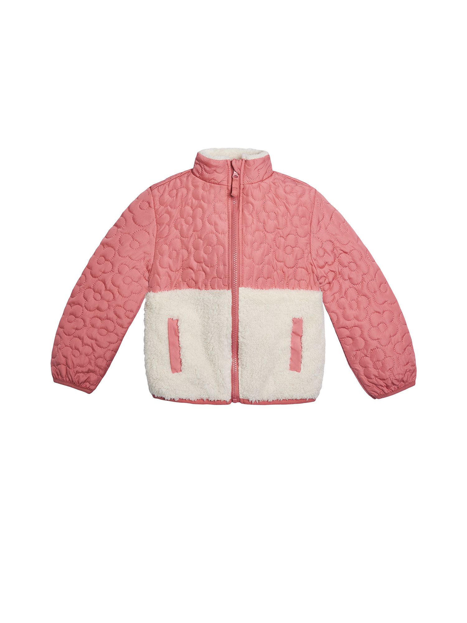 Wonder Nation Toddler Girl Quilted & Plush Jacket, Sizes 12M-5T - Walmart.com | Walmart (US)