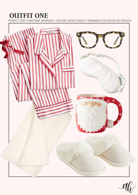 Loving these pinstripe pajamas and Santa mug that are perfect for Christmas morning! 

#LTKHoliday #LTKSeasonal #LTKstyletip