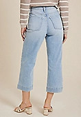 m jeans by maurices™ Light High Rise Patch Pocket Wide Leg Cropped Jean | Maurices