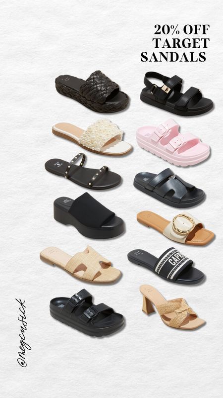 20% off Target Sandals! I love love love all my Target shoes🖤

#LTKSaleAlert #LTKShoeCrush #LTKFindsUnder50