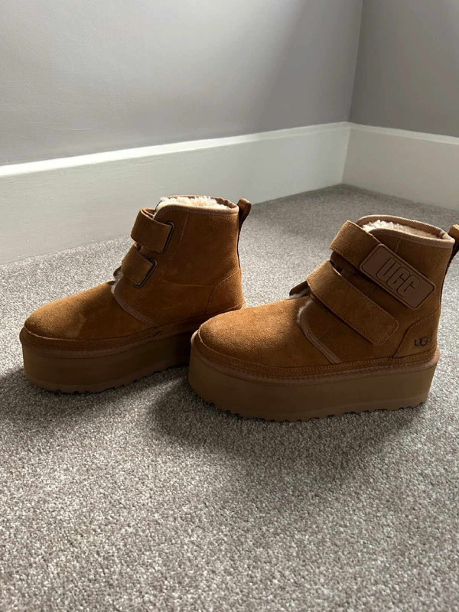 How cute are these !? Ugg platform boots. Worth every penny 🤌🏾 great quality

Ugg boots | winter boots | fall style | platform boots | neutral aesthetic | affordable shoes 

#LTKSeasonal #LTKshoecrush #LTKstyletip