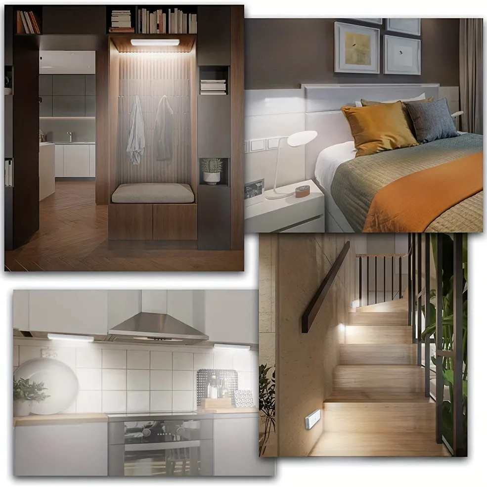 1pc Motion Sensor Cabinet Light, Under Counter Closet Lighting, Wireless Magnetic USB Rechargeabl... | Temu Affiliate Program