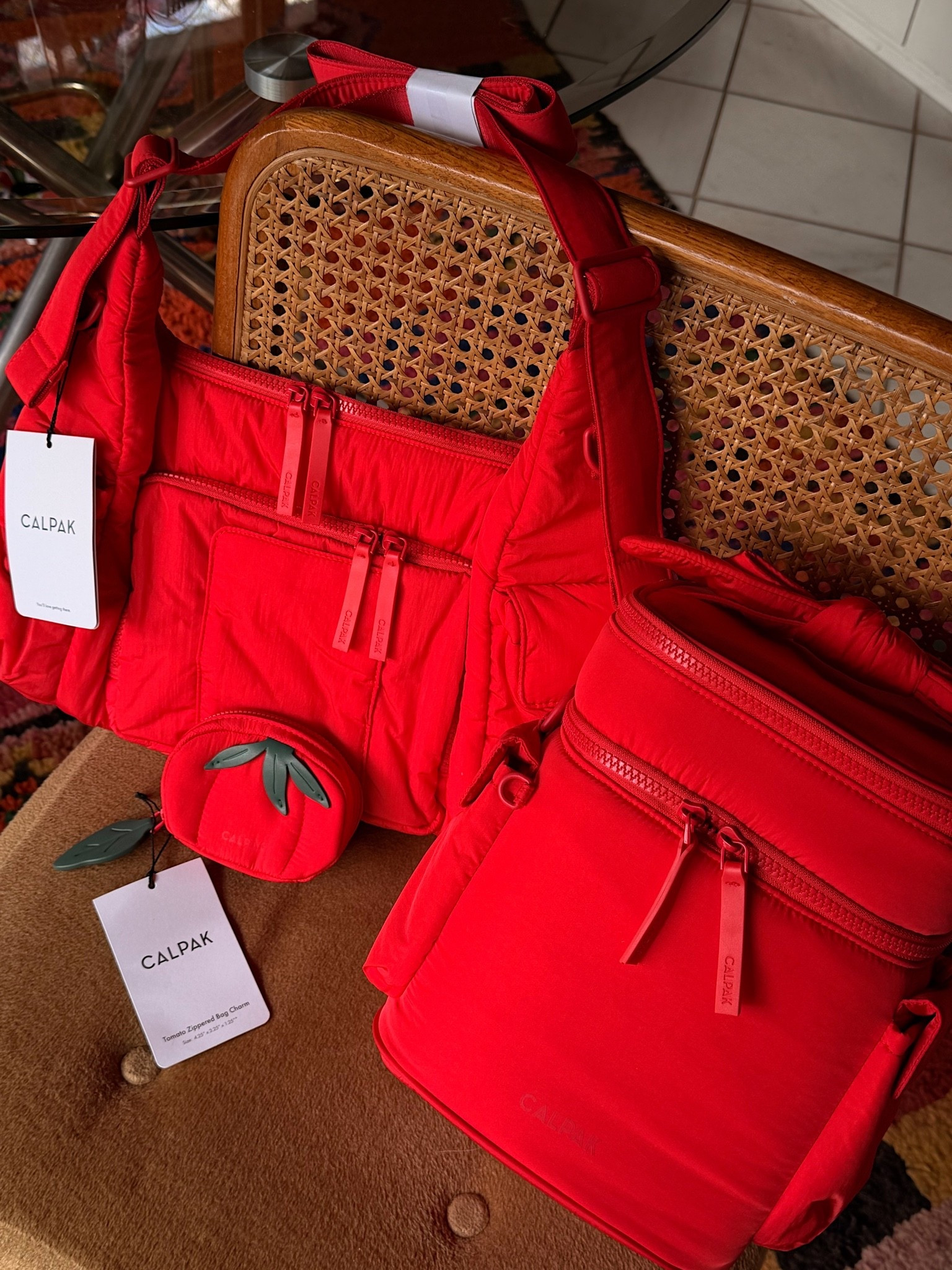Calpak sent over my dream diaper bag!! This color is EVERYTHING ❤️ They also sent an insulated baby bottle bag and tomato bag charm (using this to keep a paci in!)

#LTKmomlife #LTKBaby #LTKBump