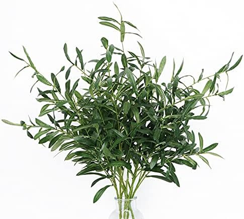 Martine Mall 43.3" 4 Pcs Artificial Olive Branches, Artificial Outdoor Plants Long Stems Greenery Le | Amazon (US)