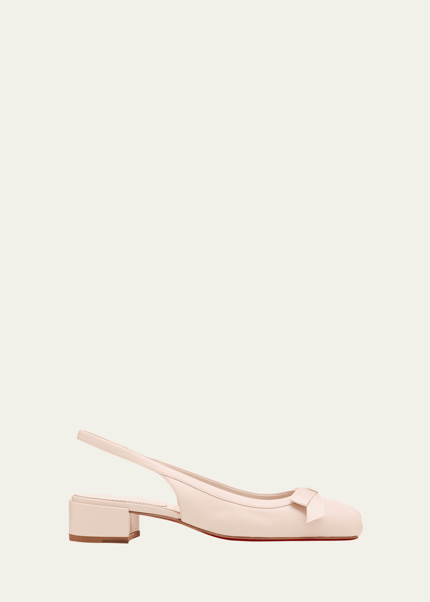 Christian Louboutin Napa Ballerina Red Sole Slingback Pumps | Bergdorf Goodman