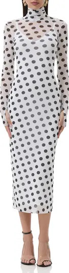 Shailene Long Sleeve Body-Con Midi Dress | Nordstrom