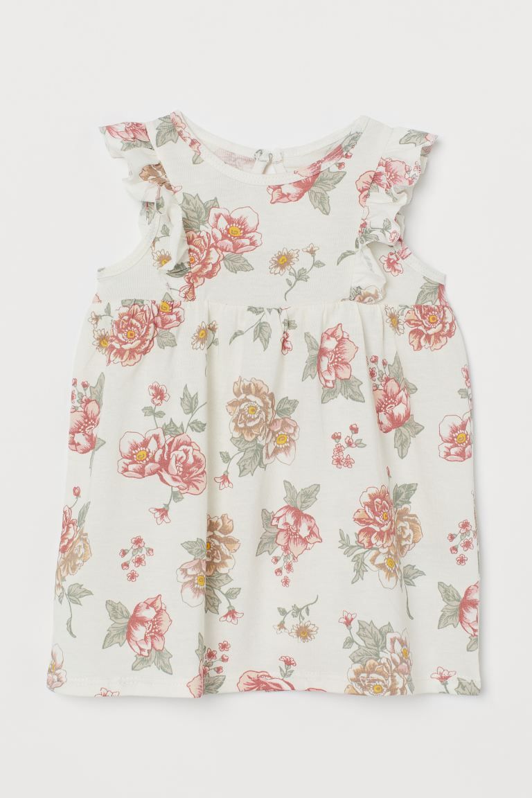 Ruffle-trimmed Jersey Dress | H&M (US + CA)