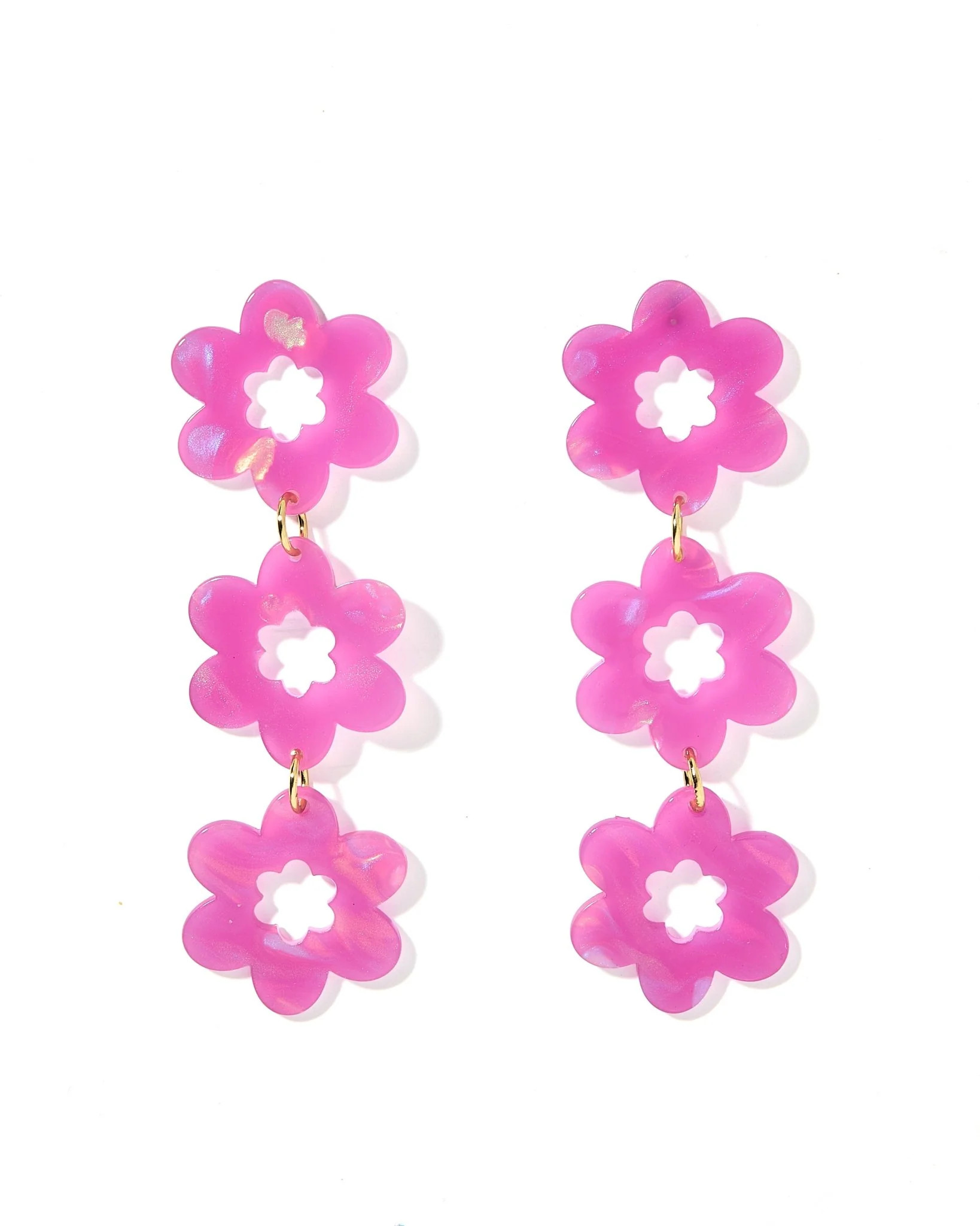 Zoey Statement Earrings - Orchid Purple - Shop LINNY CO | LINNY CO LLC