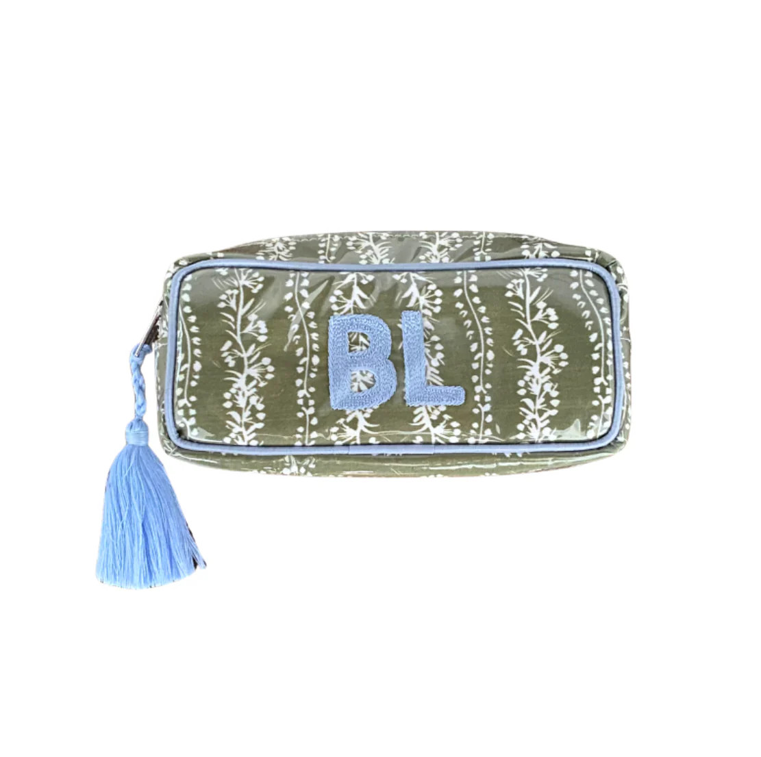 The Mini India Bag - Olive - Monogrammed | Beth Ladd Collections