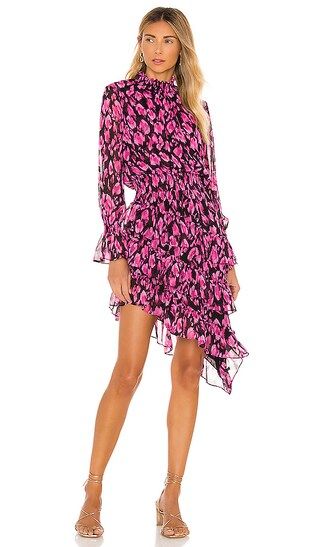 X REVOLVE Savanna Dress in Isadora Leopard & Pink | Revolve Clothing (Global)
