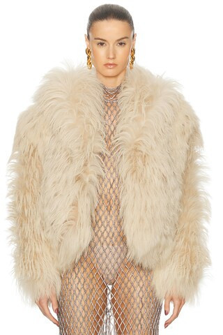 TOM FORD Kidassia Fur Jacket in White | FWRD 