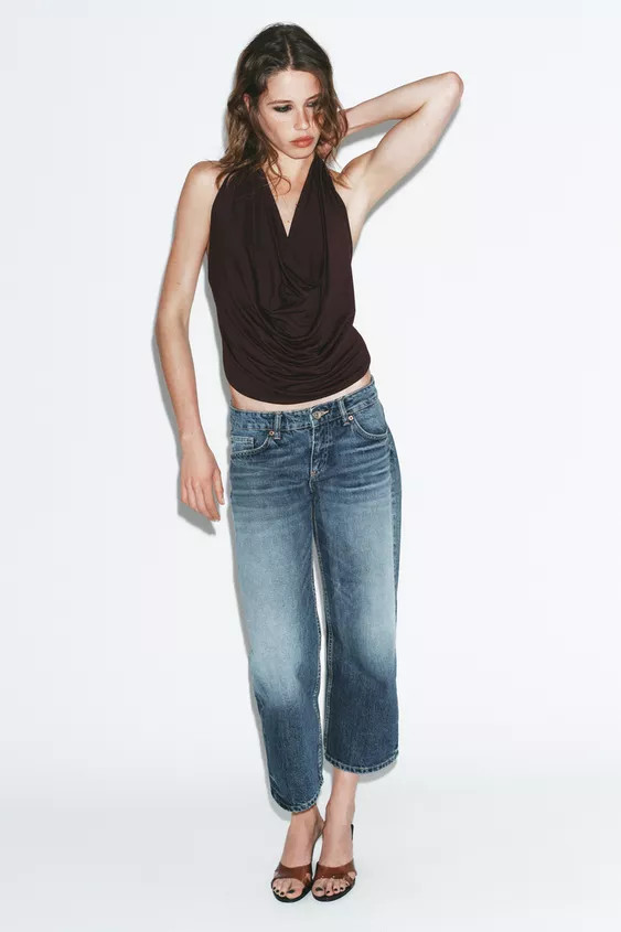 DRAPED HALTER TOP | Zara US