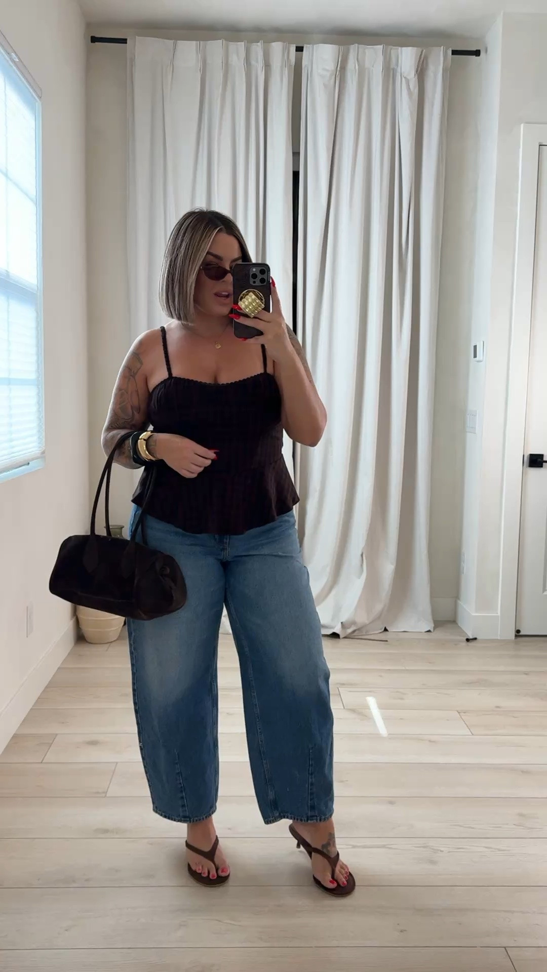 Top L 
Jeans size up and do the long length if you are 5’5 or taller. 
Jeans 14 ( DO NOT ORDER YOUR TRUE SIZE ) go up one size to get the right fit I promise ! 

#target