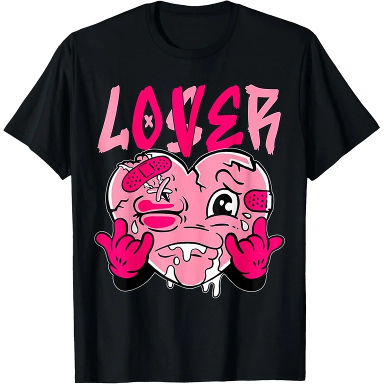 Pink Loser Lover Pink Drip Heart Matching Tee for Men Women T-Shirt - Walmart.com | Walmart (US)
