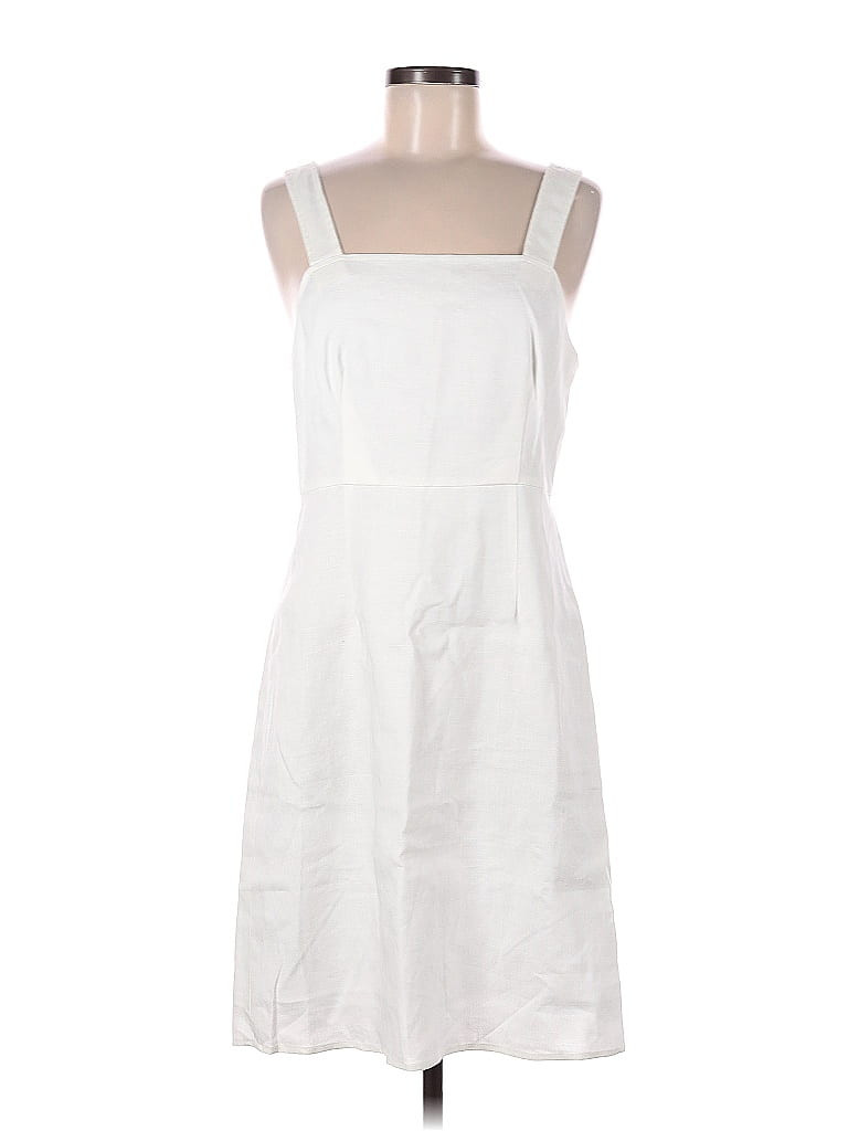 J. Crew Casual Dress - A-Line: White Dresses - New - Size 6 Tall | ThredUp