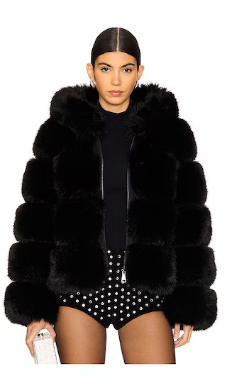 The Landau Hoodie in Jet Black | Revolve Clothing (Global)