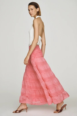 By Anthropologie Tiered Pleated Maxi Skirt | Anthropologie (US)