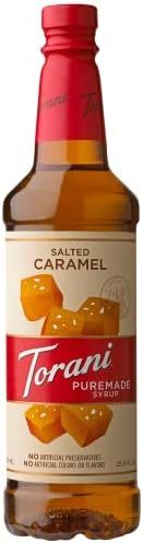 Amazon.com: Torani Puremade Salted Caramel Syrup, 750 mL : Grocery & Gourmet Food | Amazon (US)