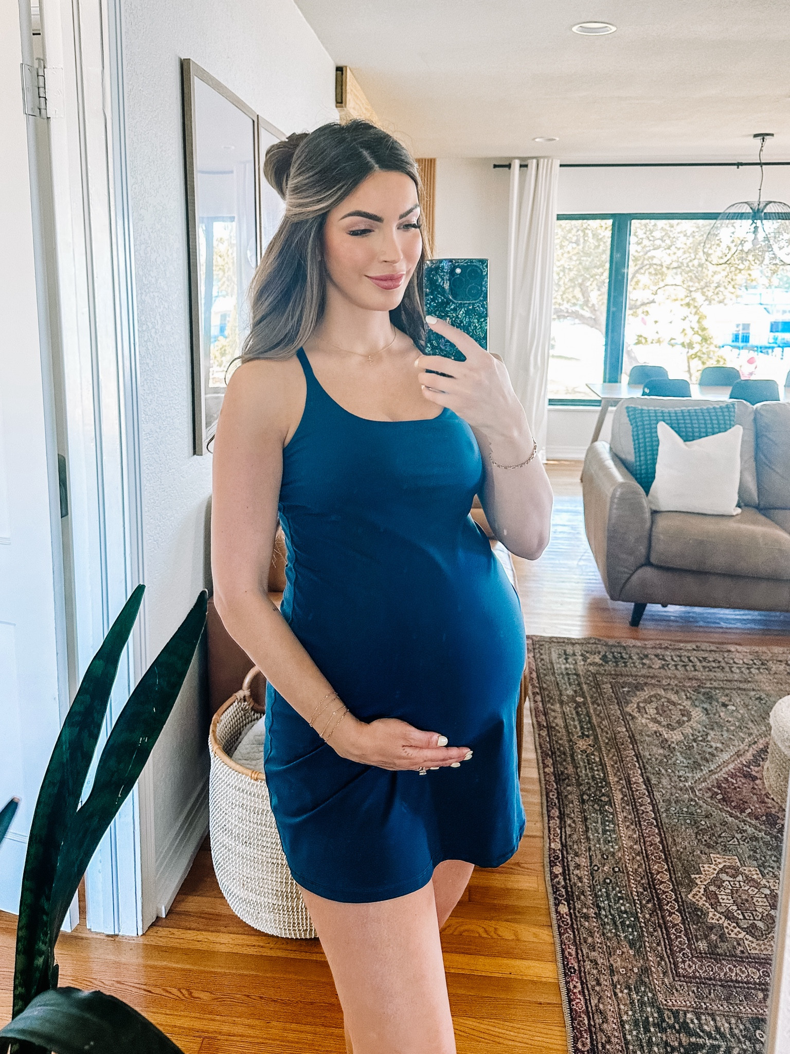 The perfect bump-friendly summer active dress ☀️ 

Wearing a medium 

#LTKfindsunder100 #LTKbump #LTKbaby