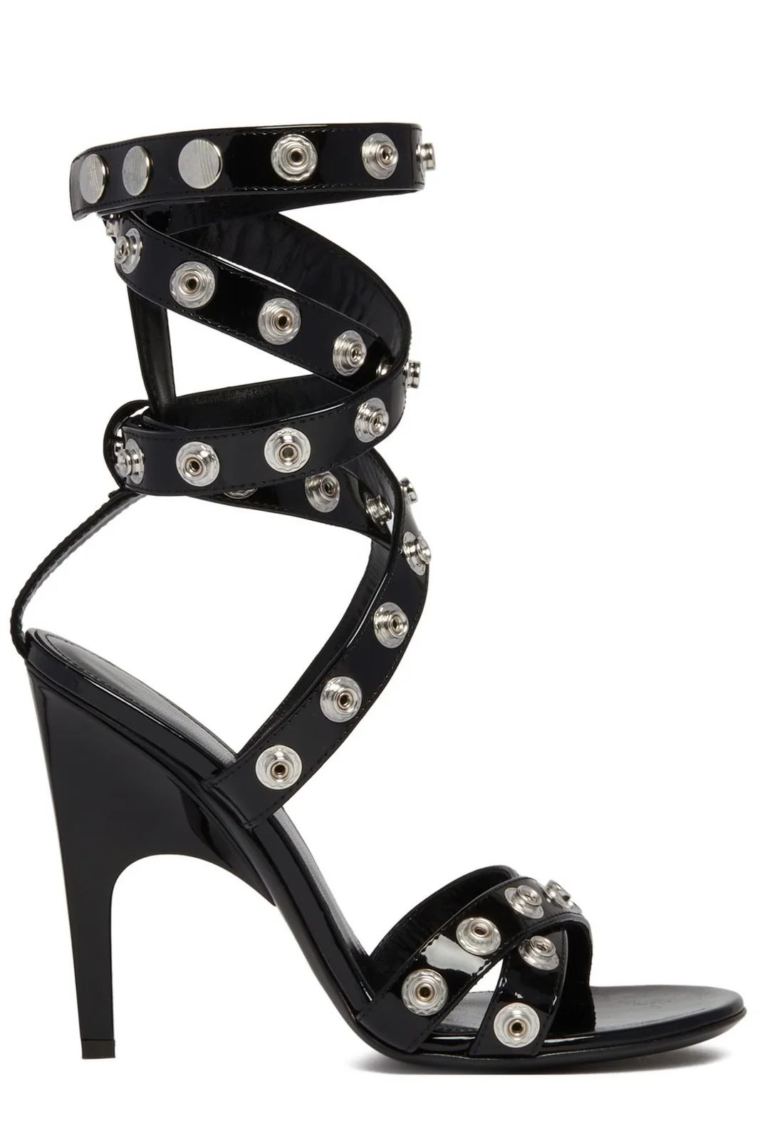 The Attico Cosmo Double Ankle Strap Press-Stud Detailed Sandals | Cettire Global
