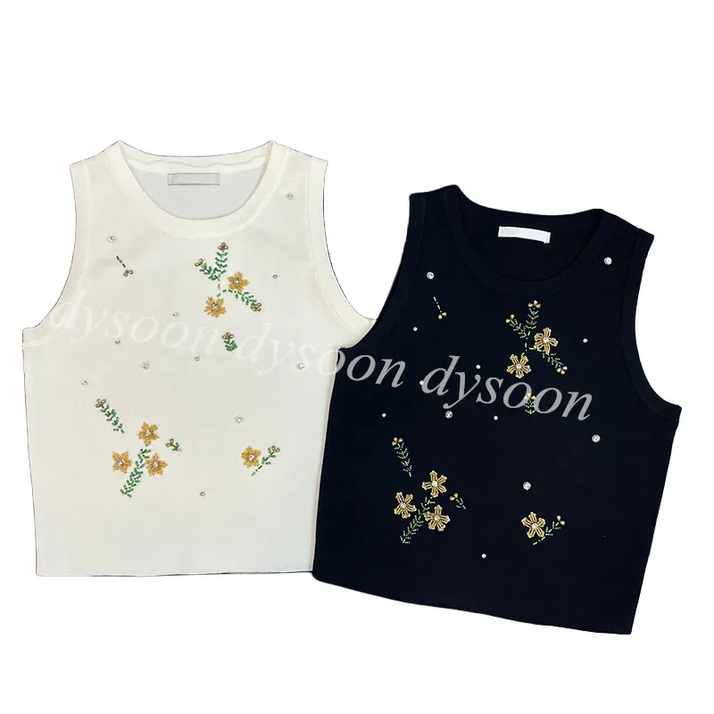 Women Tank Top Flower Style Black White 2Colors Size SML 26247 | DHGate