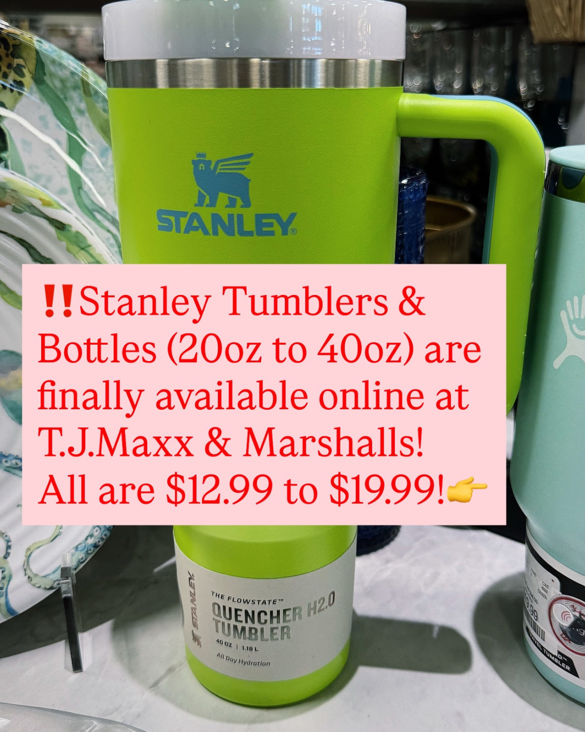 🚨Stanley tumblers and bottles finally available online @TJ Maxx @Marshalls ‼️ all are $12.99 to $19.99, 20 oz to 40oz! 

Orders more than $89 ship for free! All options attached!

#LTKfitnessgoals #LTKSeasonal #LTKselfcare