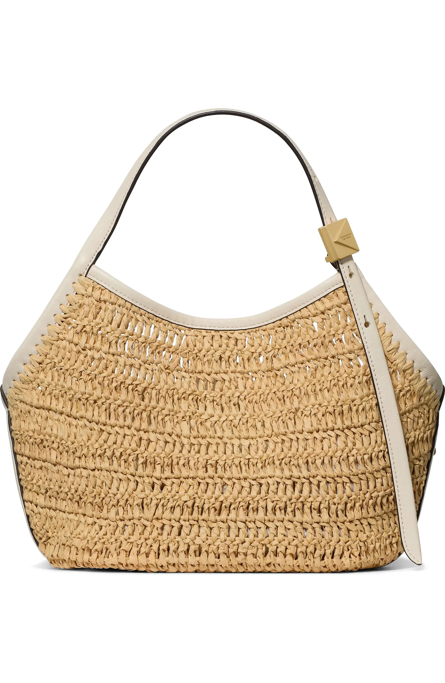 deco straw small tulip tote bag | Nordstrom