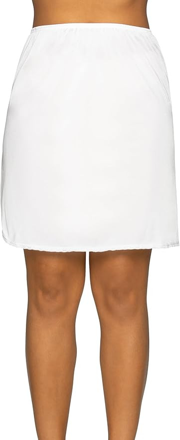Vanity Fair Womens Anti-static Nylon For Under Dresses Half Slip, 20" Length - White, Small US | Amazon (US)