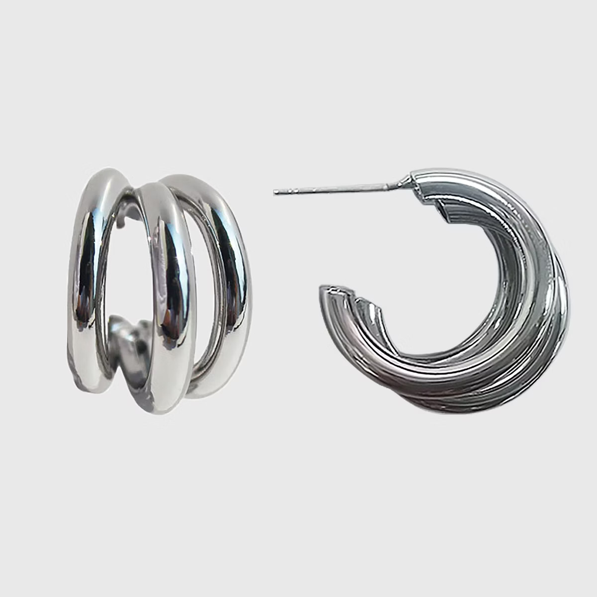 Anna-Kaci Women's Stylish Triple - Hoop Earrings | Target