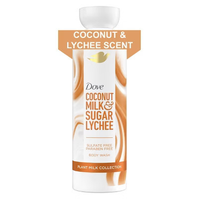 Dove Beauty Plant Milk Cleansing Body Wash - Coconut Milk & Sugar Lychee - 17.5 fl oz | Target