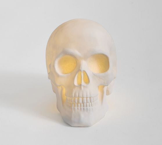 Lit White Skull | Pottery Barn (US)
