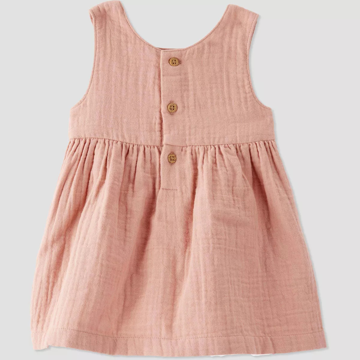 Little Planet by Carter’s Organic Baby Girls' Woven Dress - Brown | Target
