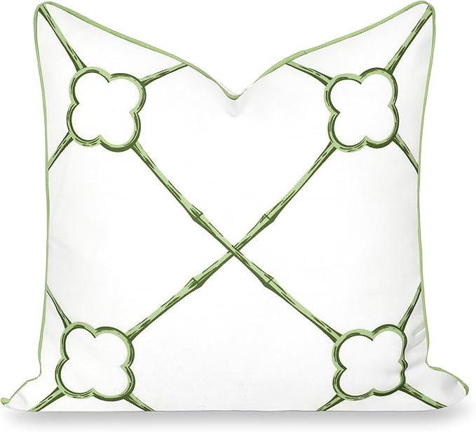 Hofdeco Premium Grandmillennial Coastal Hampton Patio Indoor Outdoor Throw Pillow Cover Only, 22"... | Amazon (US)