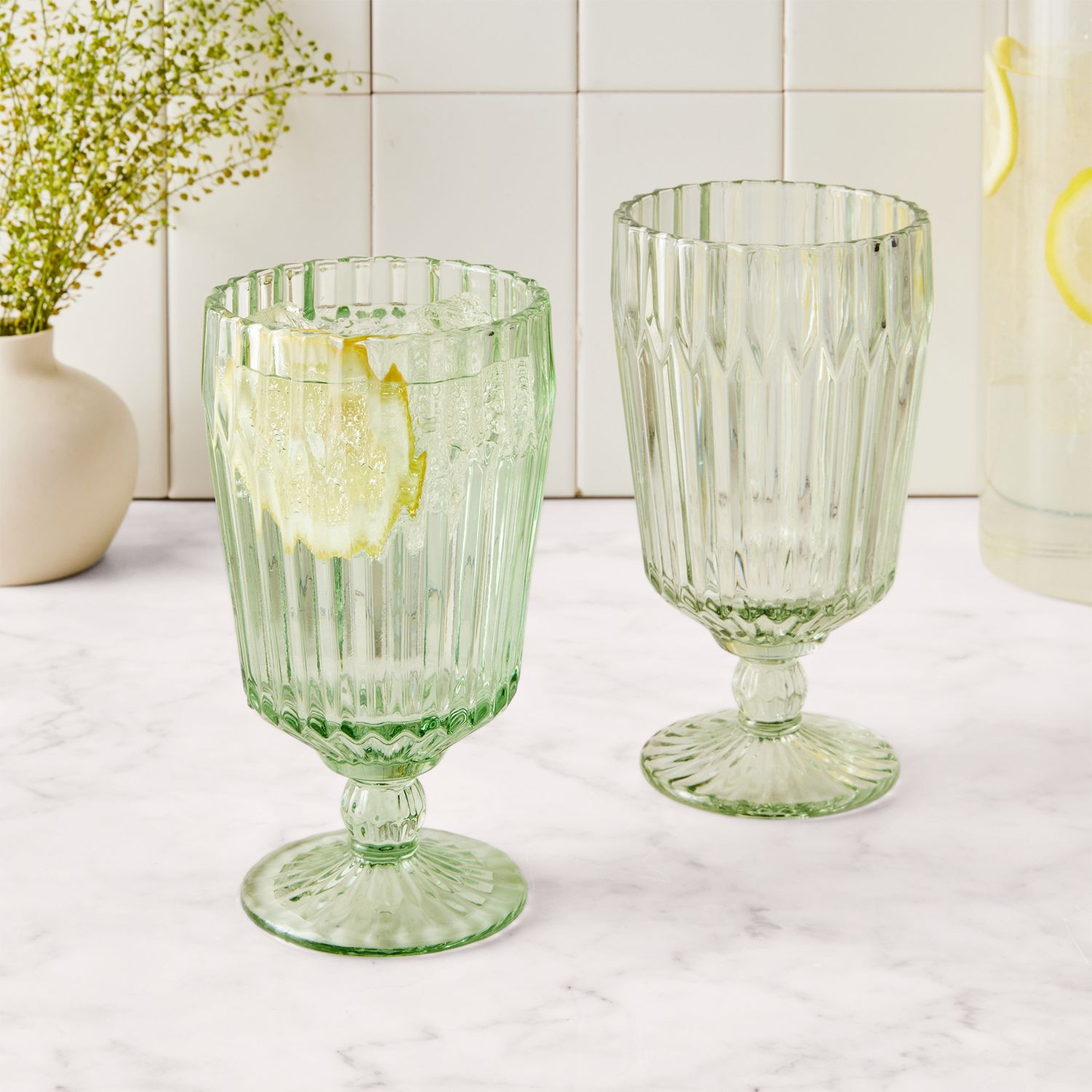 Archie Glass Goblets, Set of 6 | Food52