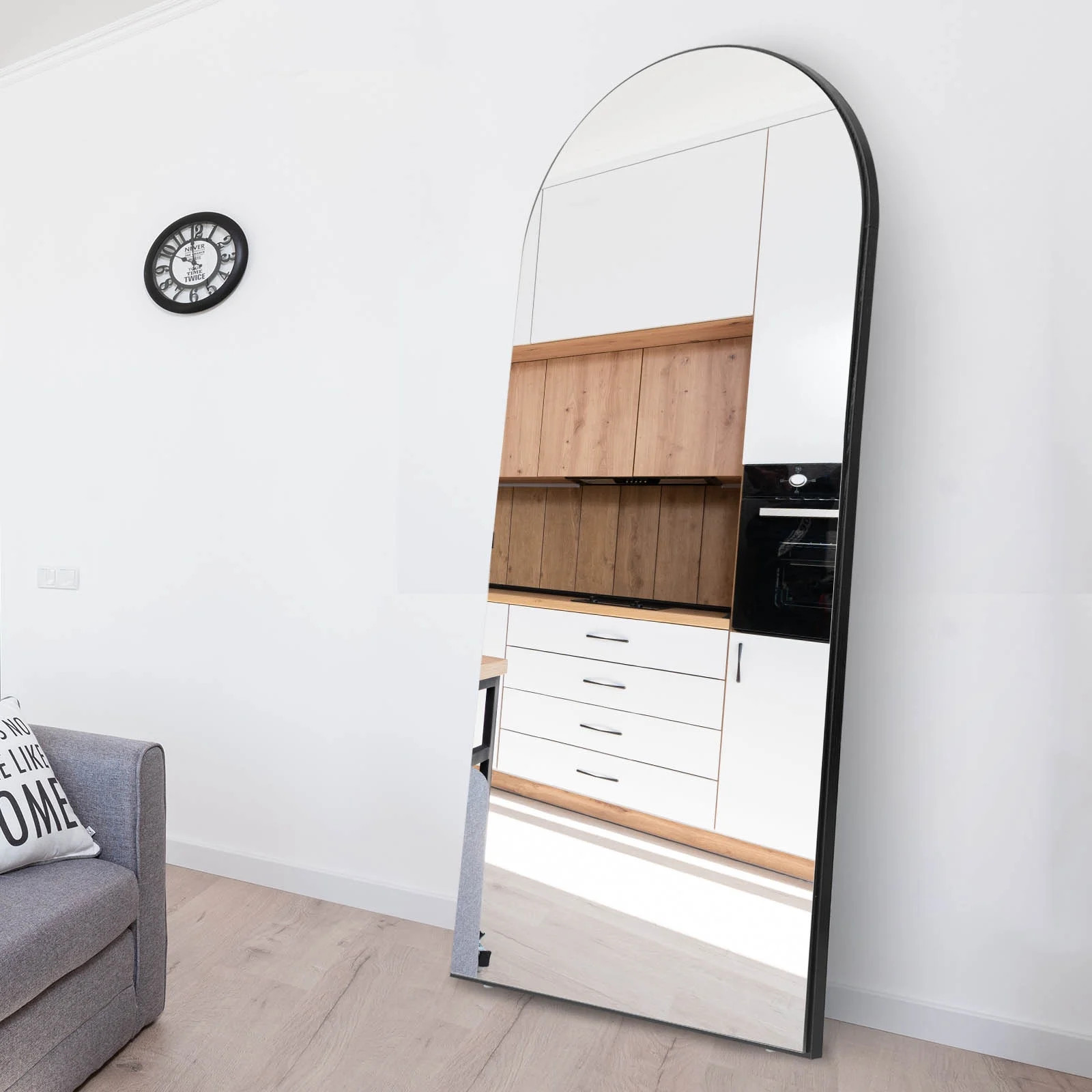 CISTEROMAN Arched Mirror Full Length Mirror 65x24 Arch Floor Mirror Full Body Mirror Stand Wall M... | Walmart (US)