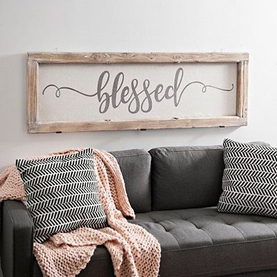 Blessed Rustic Door Frame Plaque : Wood | Kirkland's Home